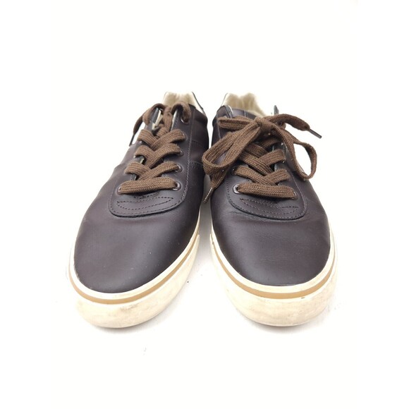 Polo Ralph Lauren Hanford Sneakers Mens Sz 9 D Brown Leather Shoes main image 6